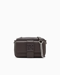 Armani Exchange - Mini shoulder bag with logo, Woman, Brown, Size: TU