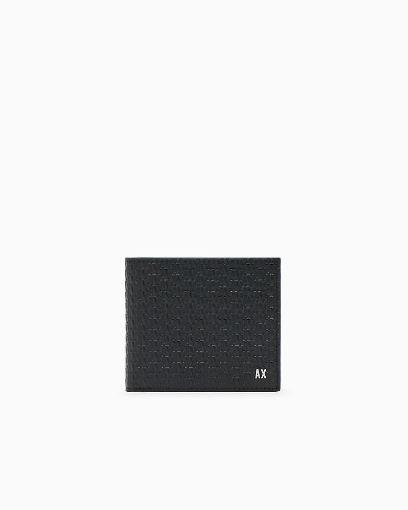 Armani Exchange - Book wallet with band and contrast and logo, Man, Black, Size: TU