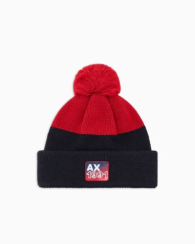 TWO TONE LOGO BEANIE