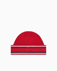 WOOL BLEND LOGO LETTERING BEANIE
