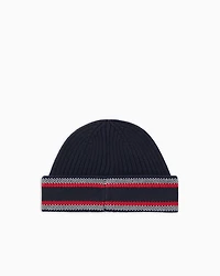 WOOL BLEND LOGO LETTERING BEANIE
