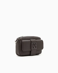 Armani Exchange - Mini shoulder bag with logo, Woman, Brown, Size: TU