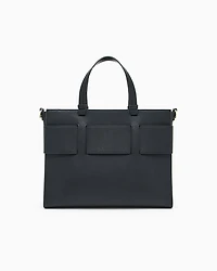 tote bag with double handles and shoulder strap
