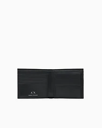 Armani Exchange - Book wallet with band and contrast and logo, Man, Black, Size: TU