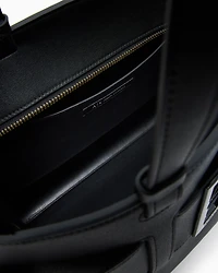tote bag with double handles and shoulder strap