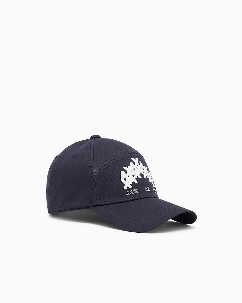 Cap with visor and logo