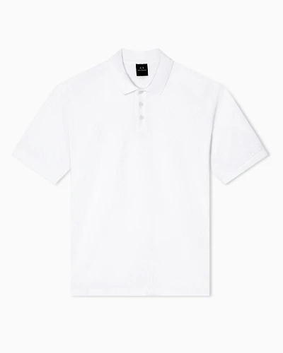 Regular fit polo shirt with allover logo