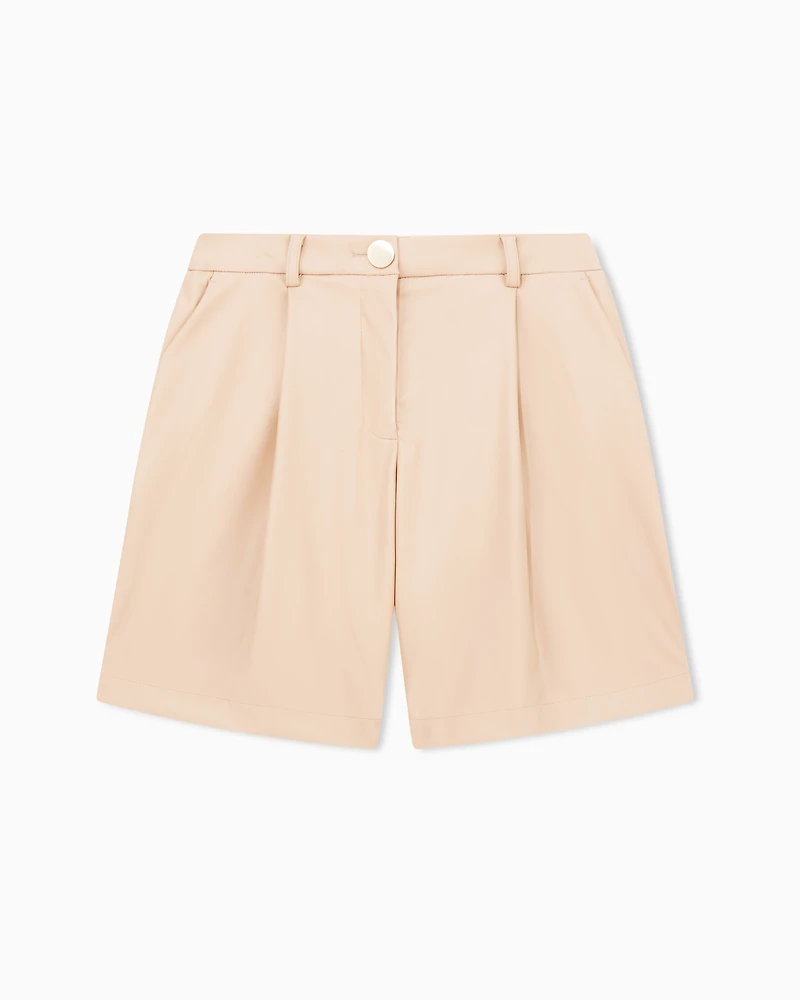 Armani Exchange - Shorts, Woman, Camel, Size: