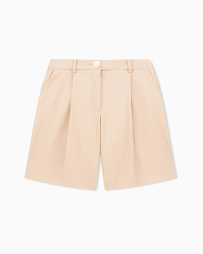 Armani Exchange - Shorts, Woman, Camel, Size: