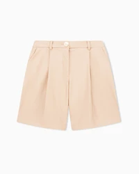Armani Exchange - Shorts, Woman, Camel, Size: