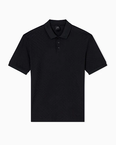 Regular fit polo shirt with allover logo