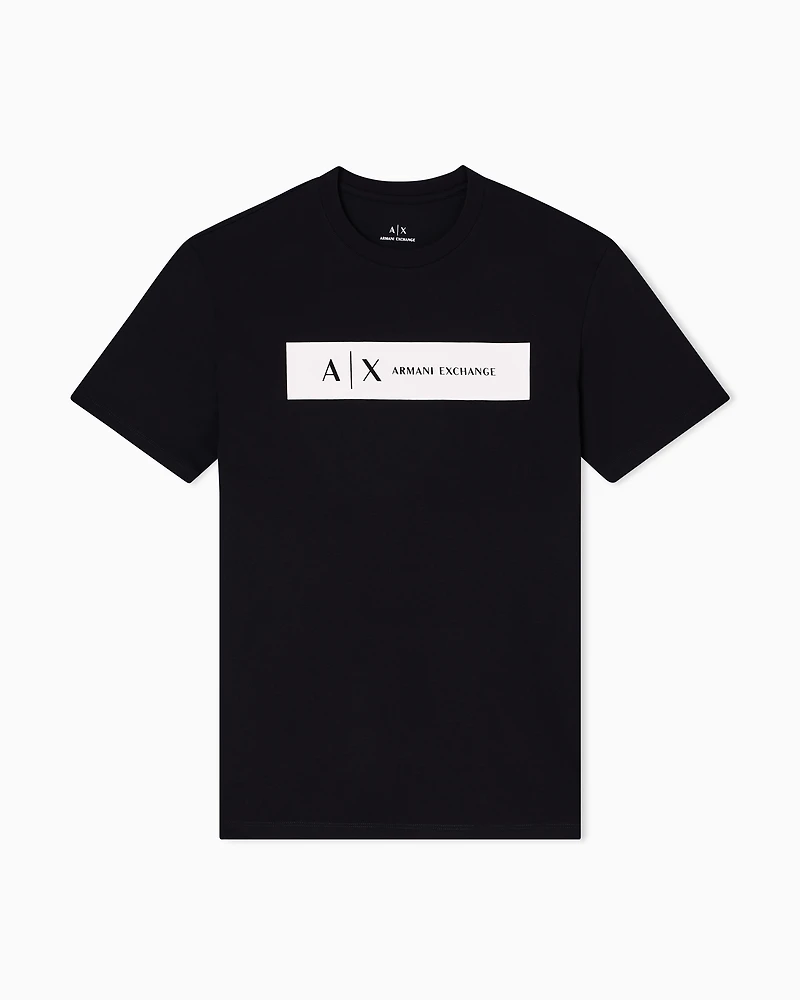 Regular fit T-shirt with rectangular logo