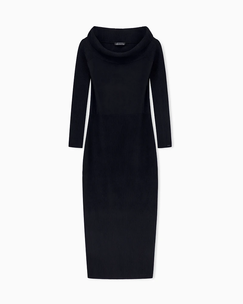 Armani Exchange - Long Dresses, Woman, Black, Size: