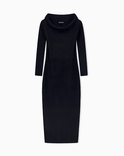 Armani Exchange - Long Dresses, Woman, Black, Size:
