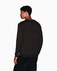 Zigzag knit sweater