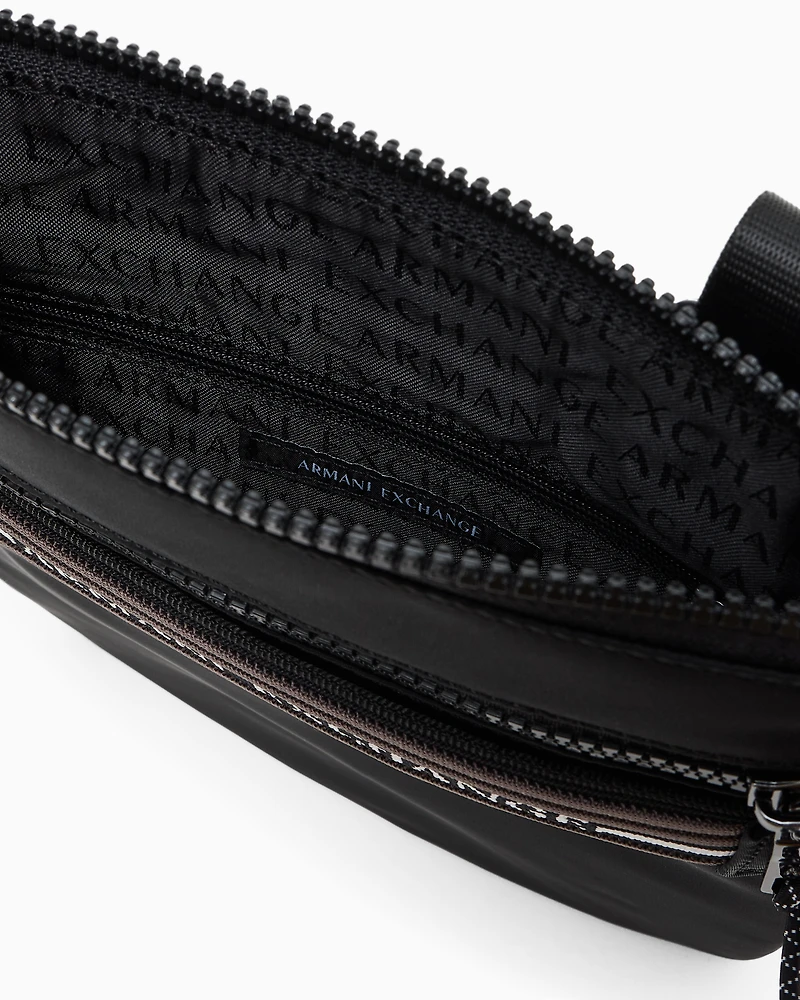 Shoulder bag with logo