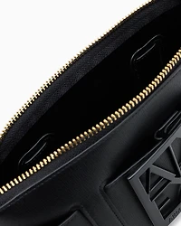 Color block shoulder bag with maxi logo