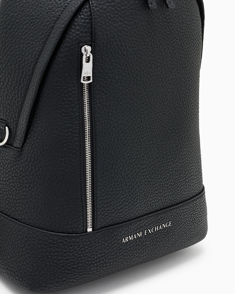 Coated fabric backpack