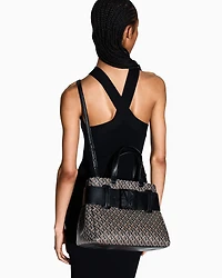 Handbag with allover logo
