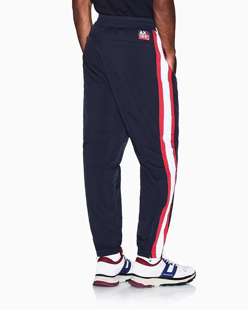 Trousers with side stripes