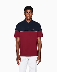Regular fit two-tone polo