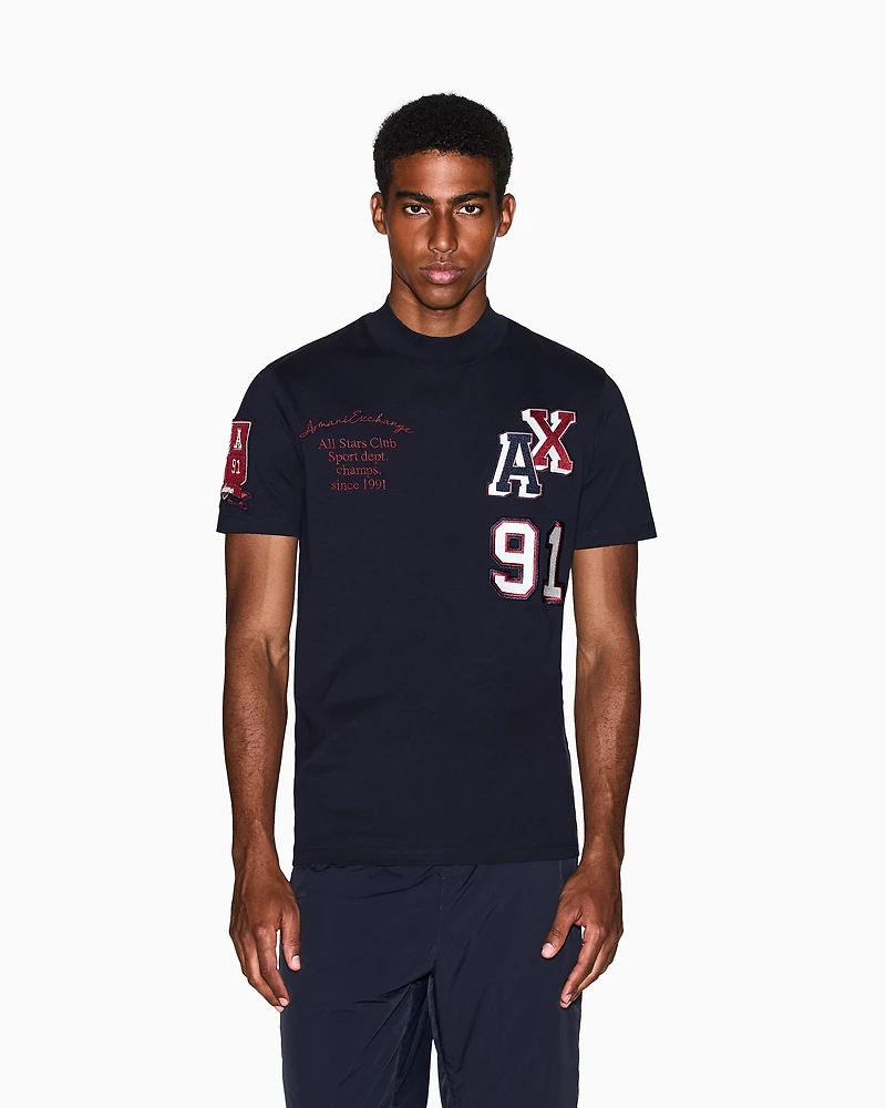 Regular fit multi-logo T-shirt