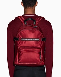 Backpack with logo stripe