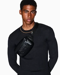 Bum bag with embossed logo