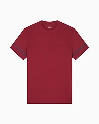 Regular fit T-shirt with printed sleeves