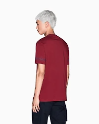 Regular fit T-shirt with printed sleeves