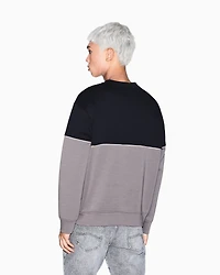 Two-tone sweatshirt stretch fabric