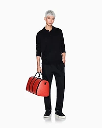 Wool and cotton knitted polo shirt