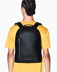 Coated fabric backpack