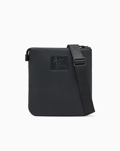 Shoulder bag with embossed logo