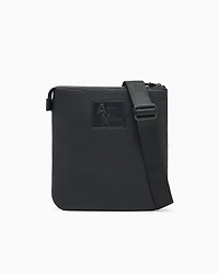 Shoulder bag with embossed logo