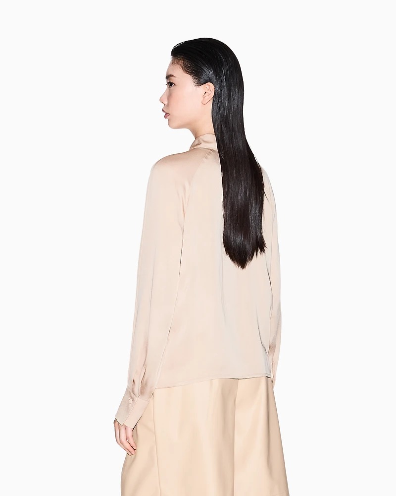 Satin viscose shirt