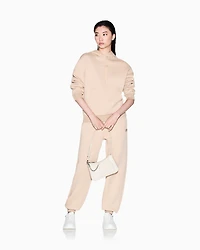 Armani Exchange - HOODED LOGO SWEATSHIRT, Woman, Camel, Size: