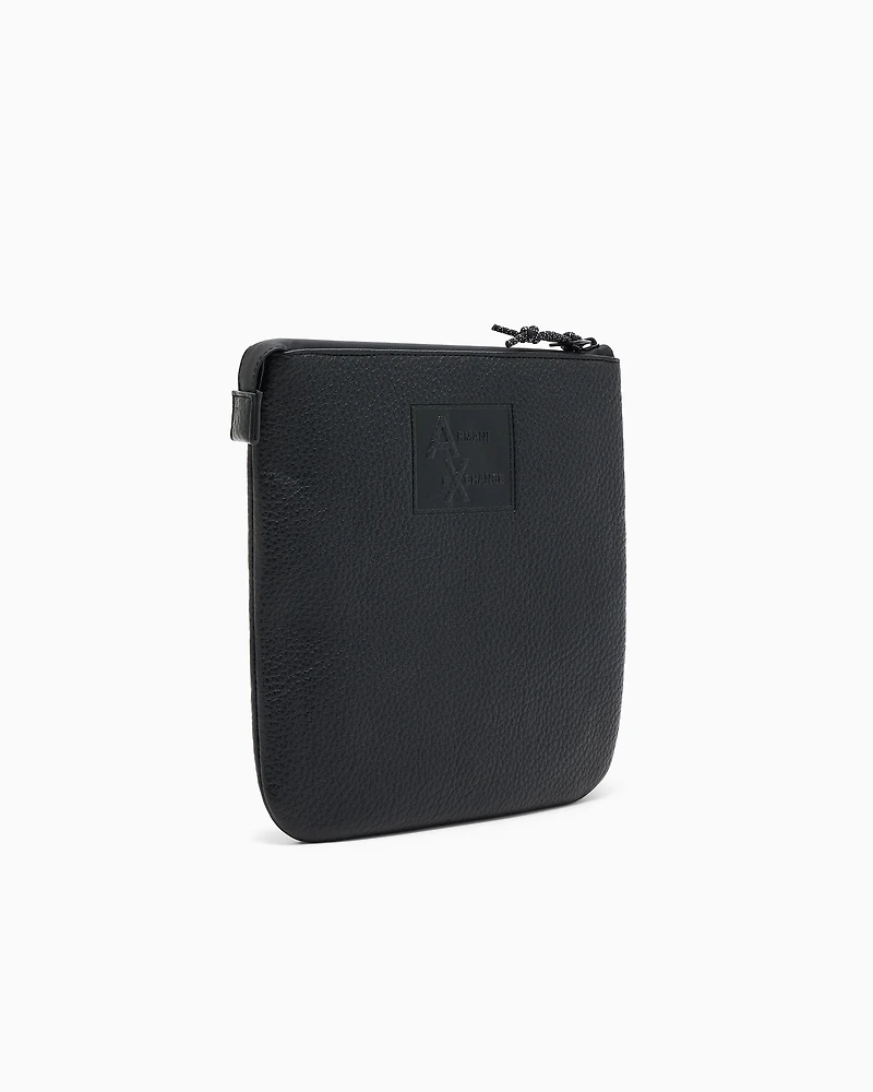 Shoulder bag with embossed logo