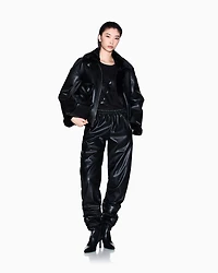 Short Faux Shearling Jacket