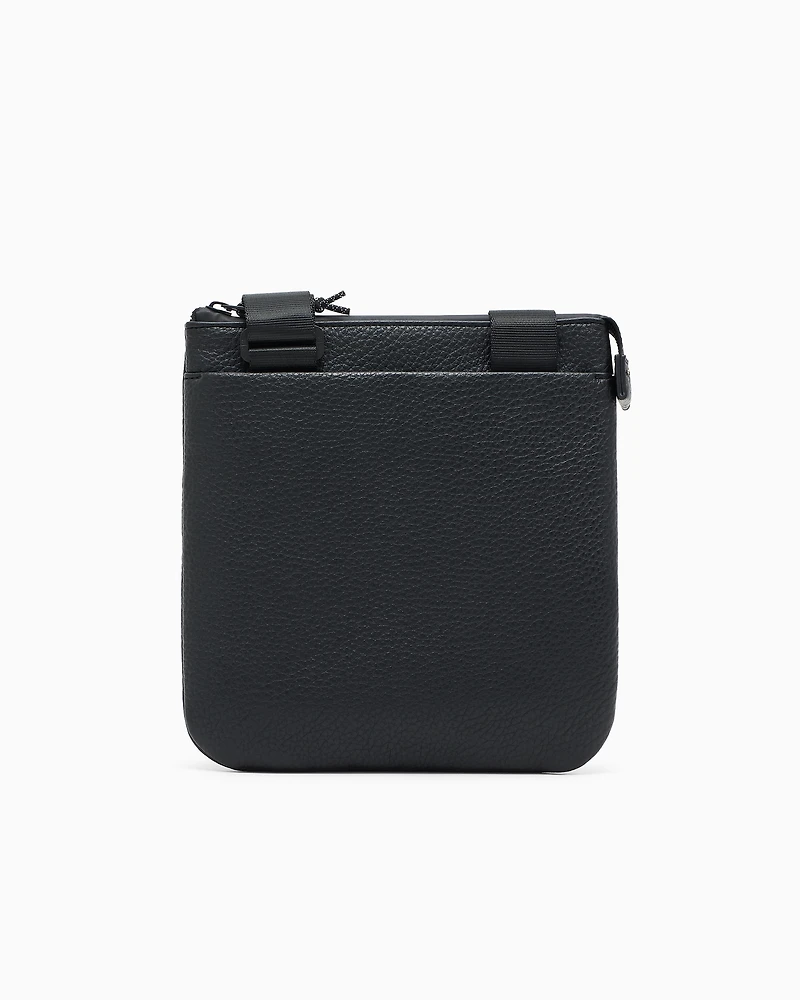 Shoulder bag with embossed logo