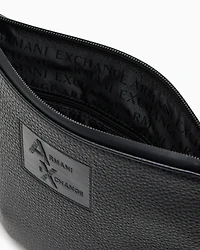 Shoulder bag with embossed logo