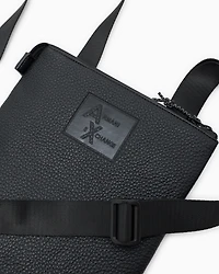 Shoulder bag with embossed logo