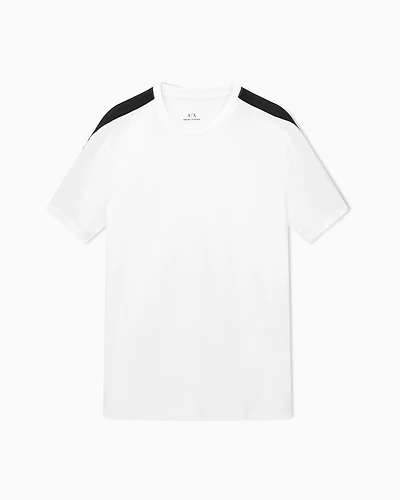 Contrasting regular fit tape t-shirt