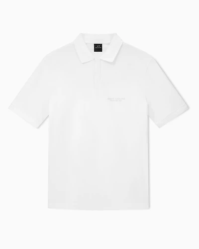 Regular fit polo shirt with tone-on-tone logo