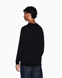 Crewneck sweater virgin wool