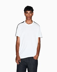 Contrasting regular fit tape t-shirt