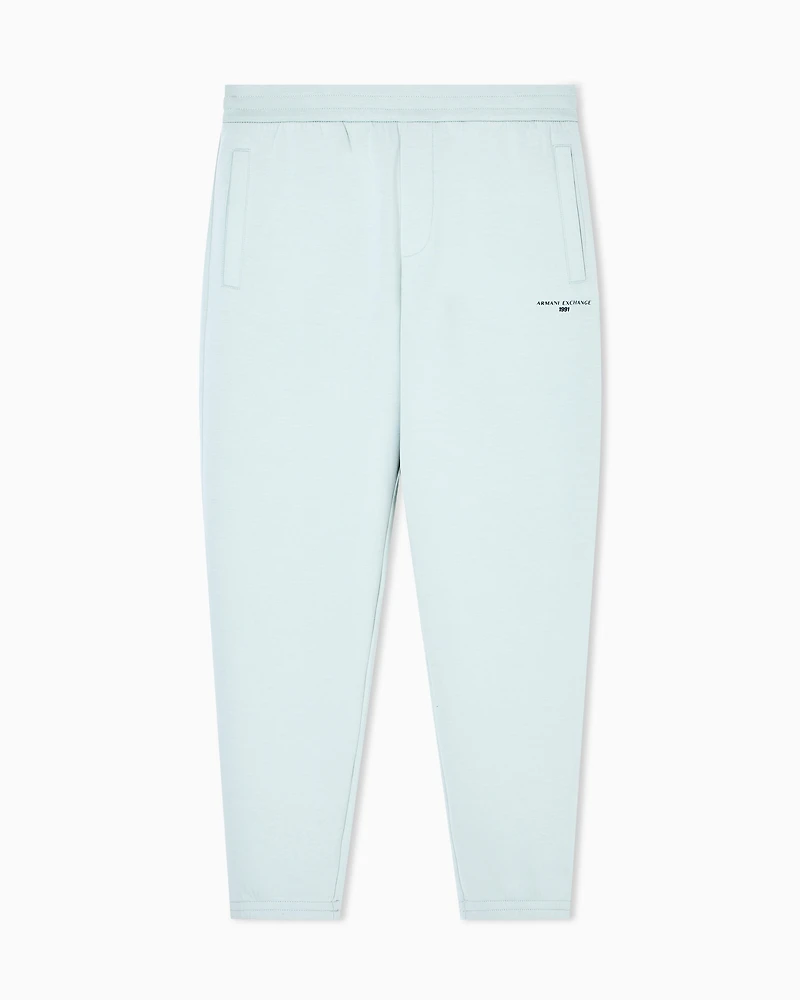 COTTON BLEND JOGGER SWEATPANTS WITH LOGO