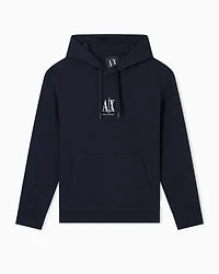 Armani Exchange - Hoodie with embroidered logo, Man, Navy Blue, Size: