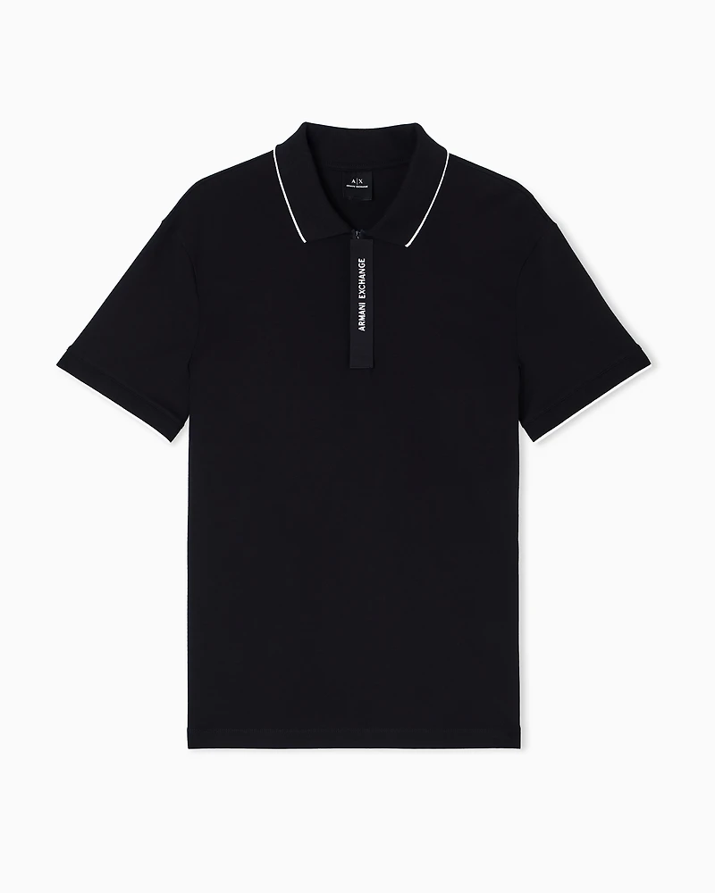 Regular fit polo with logo