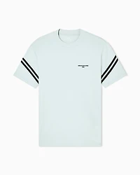 Regular fit T-shirt with contrasting piping